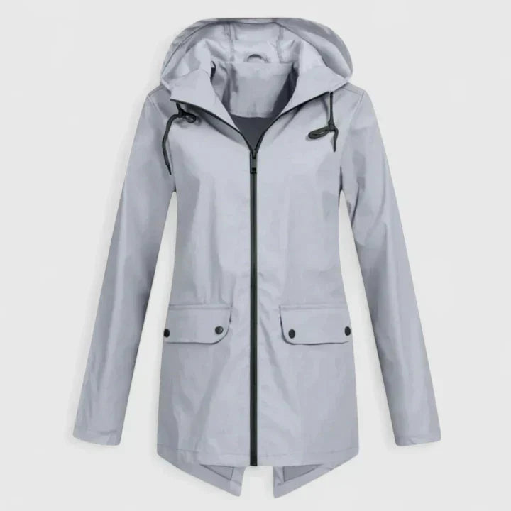 Women's Rain Jacket – Lightweight Breathable Hooded Windbreaker