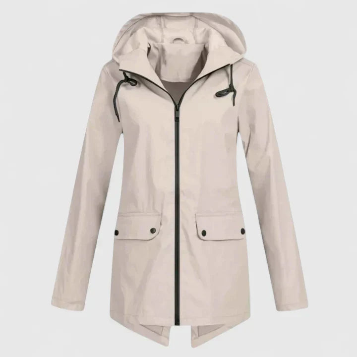 Women's Rain Jacket – Lightweight Breathable Hooded Windbreaker