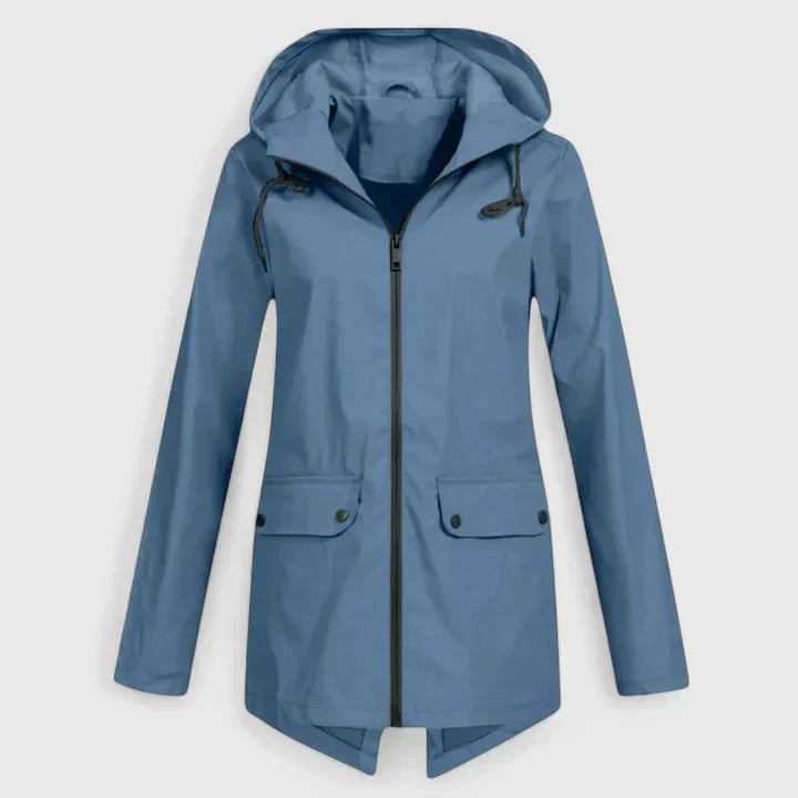 Women's Rain Jacket – Lightweight Breathable Hooded Windbreaker