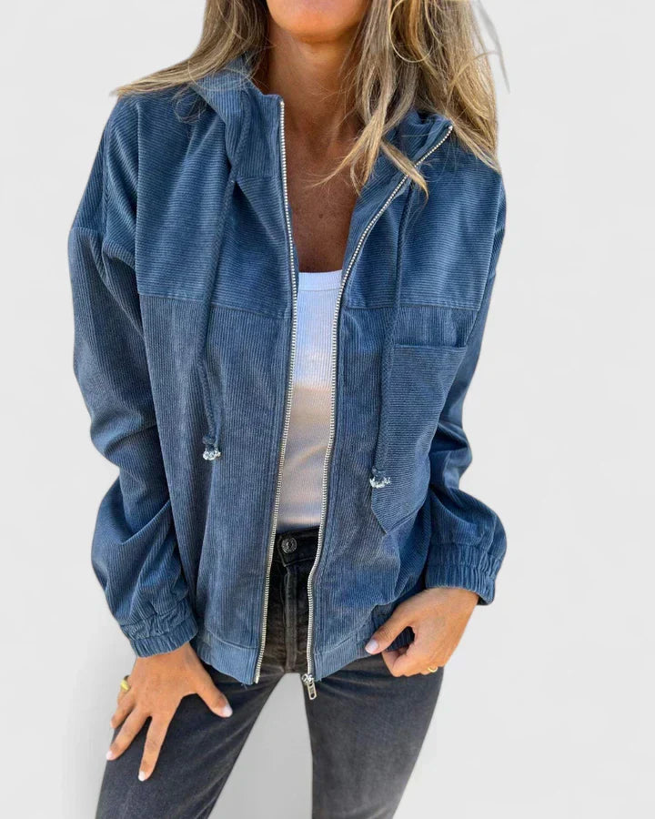 Women's Lightweight Zip Jacket – Retro Casual Summer Jacket