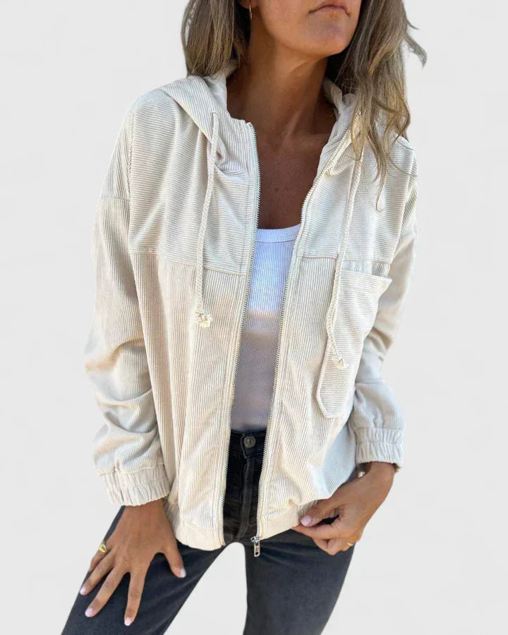 Women's Lightweight Zip Jacket – Retro Casual Summer Jacket