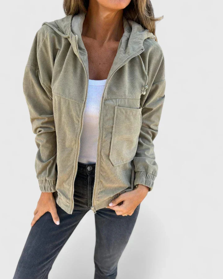 Women's Lightweight Zip Jacket – Retro Casual Summer Jacket