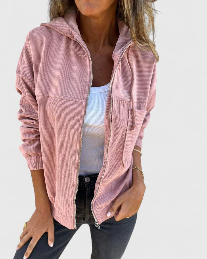 Women's Lightweight Zip Jacket – Retro Casual Summer Jacket