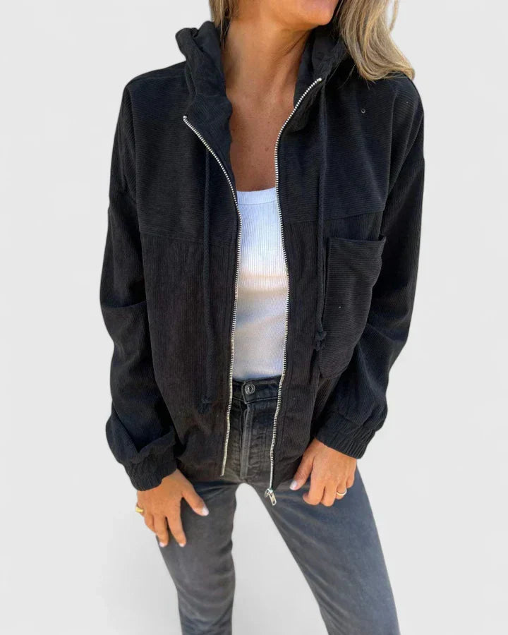 Women's Lightweight Zip Jacket – Retro Casual Summer Jacket
