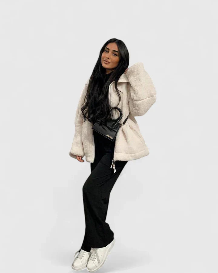 Women's Winter Jacket – Warm Padded Coat with Pockets