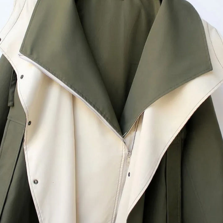 Women's Water-Repellent Jacket – Adjustable Waist Lightweight Coat