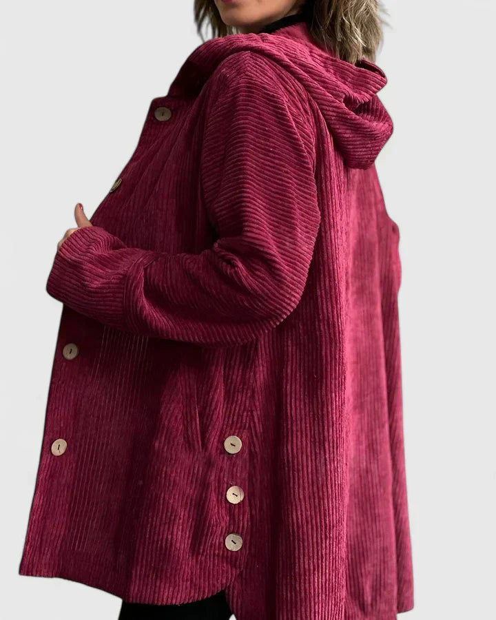 Women's Hooded Jacket – Relaxed Fit Casual Fall Layering Jacket