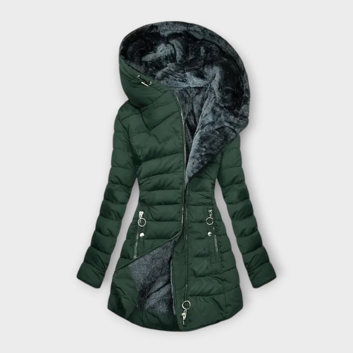 Women's Winter Jacket – Warm Tailored Zip Coat with Pockets