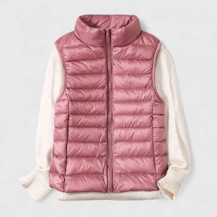 Women's Vest – Water-Resistant Sleeveless Jacket with Pockets