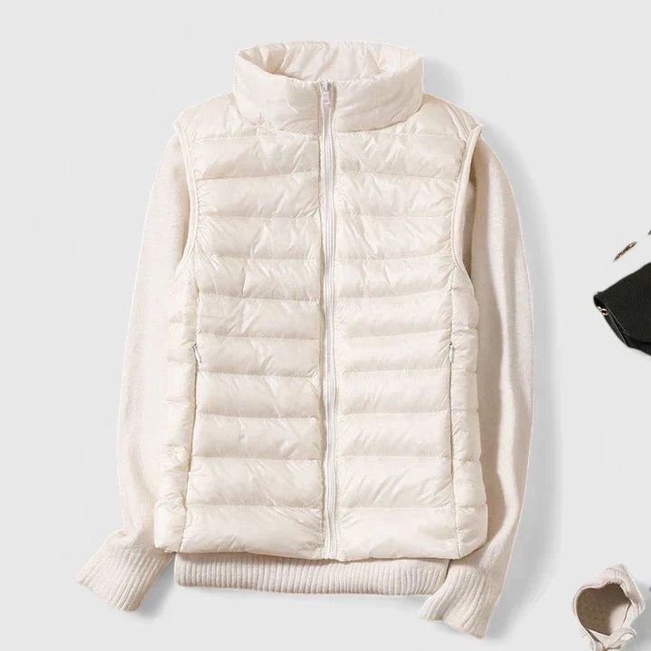 Women's Vest – Water-Resistant Sleeveless Jacket with Pockets