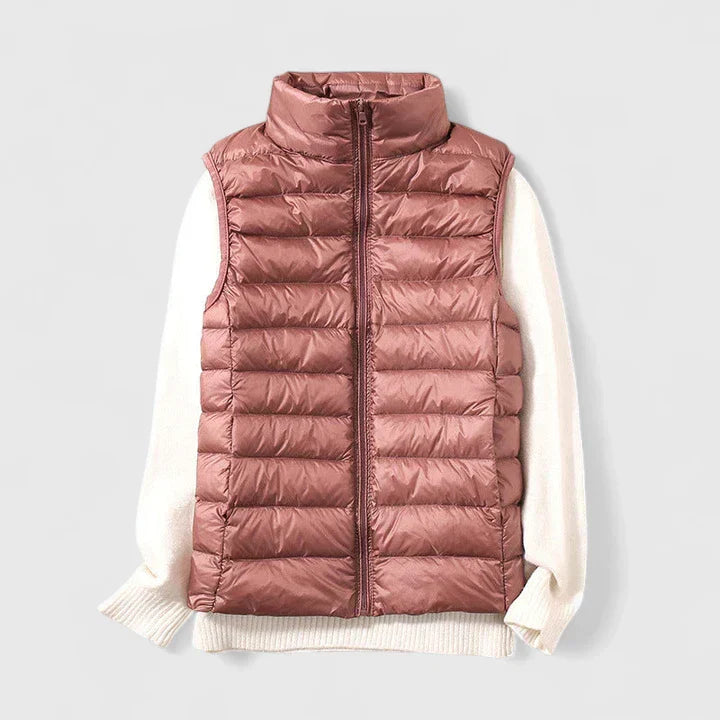 Women's Vest – Water-Resistant Sleeveless Jacket with Pockets