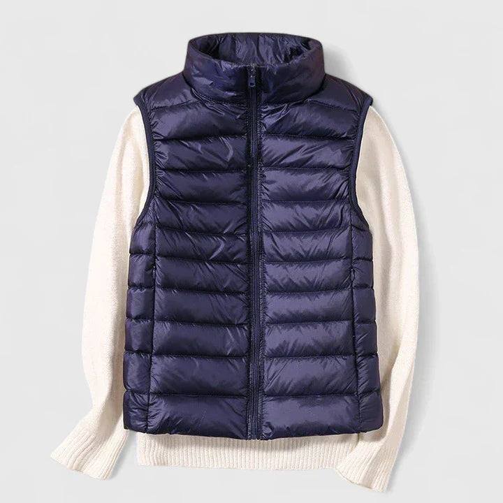 Women's Vest – Water-Resistant Sleeveless Jacket with Pockets