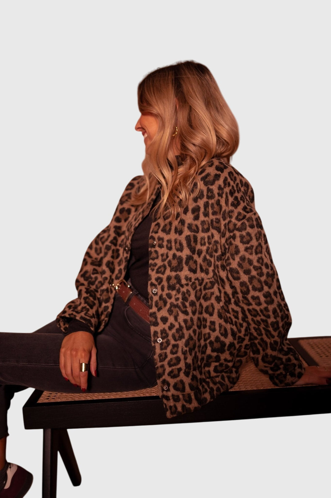 Women's Leopard Print Jacket – Lightweight Animal Print Coat