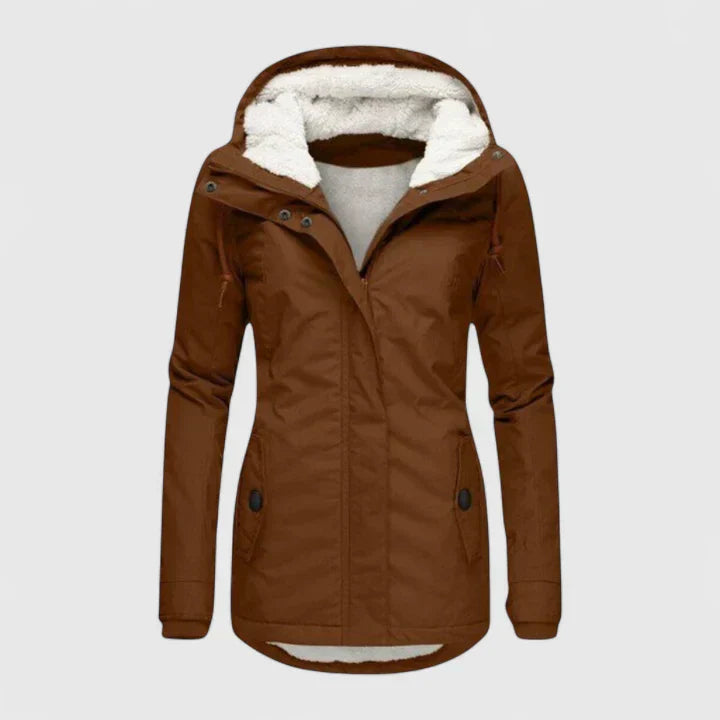 Women's Quilted Jacket – Water-Resistant Warm Winter Coat
