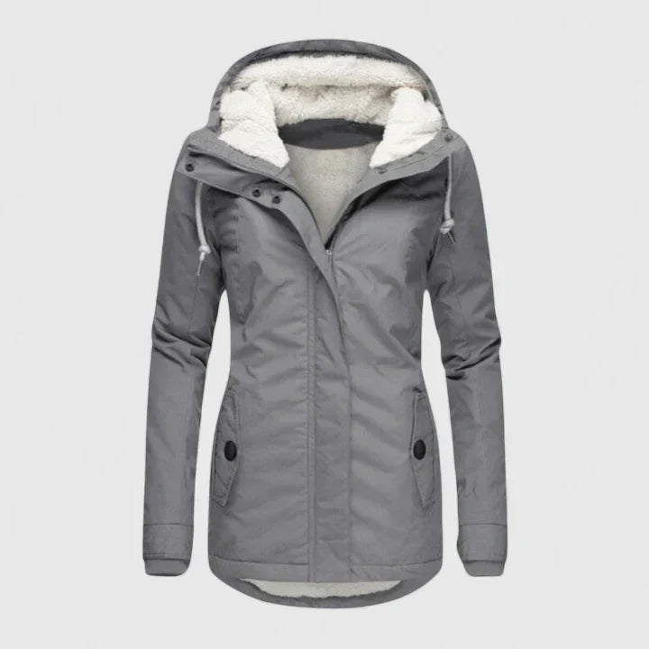 Women's Quilted Jacket – Water-Resistant Warm Winter Coat
