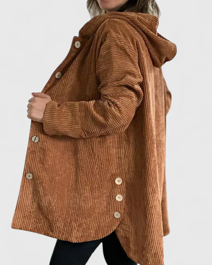 Women's Hooded Jacket – Relaxed Fit Casual Fall Layering Jacket