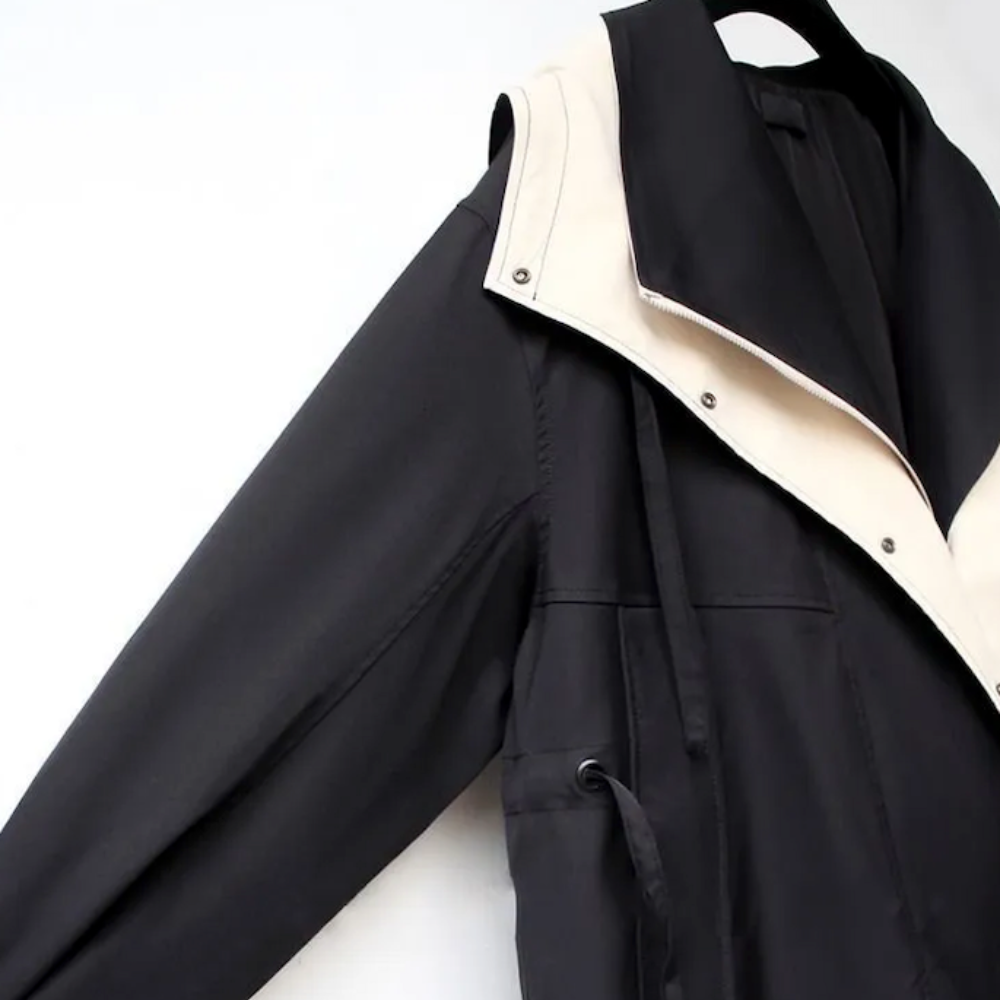 Women's Water-Repellent Jacket – Adjustable Waist Lightweight Coat