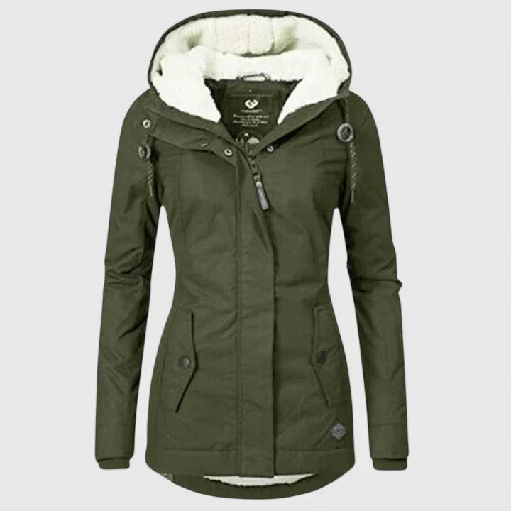Women's Quilted Jacket – Water-Resistant Warm Winter Coat