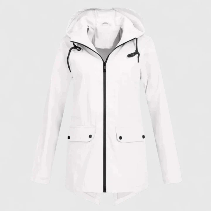 Women's Rain Jacket – Lightweight Breathable Hooded Windbreaker