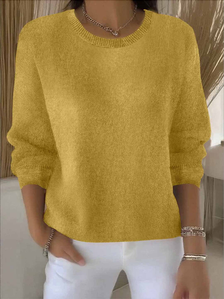 Women's Soft Knit Sweater – Warm Everyday Pullover Top