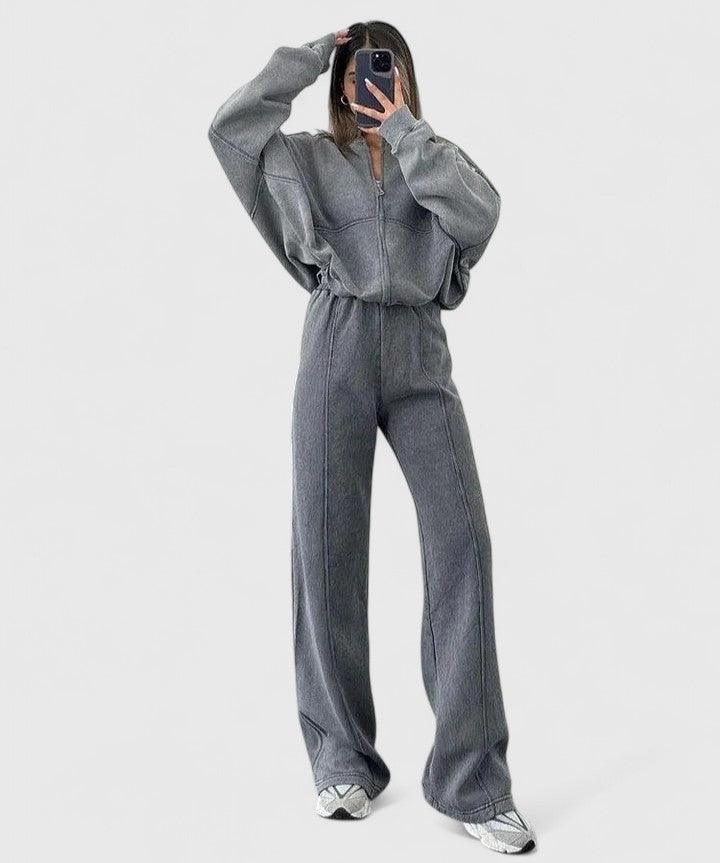 Women's Sweater and Pants Set – 2 Piece Knit Lounge Tracksuit