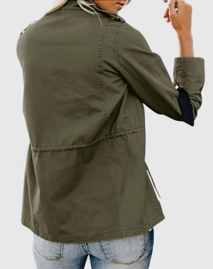 Women's Lightweight Jacket – Structured Spring & Fall Coat with Pockets