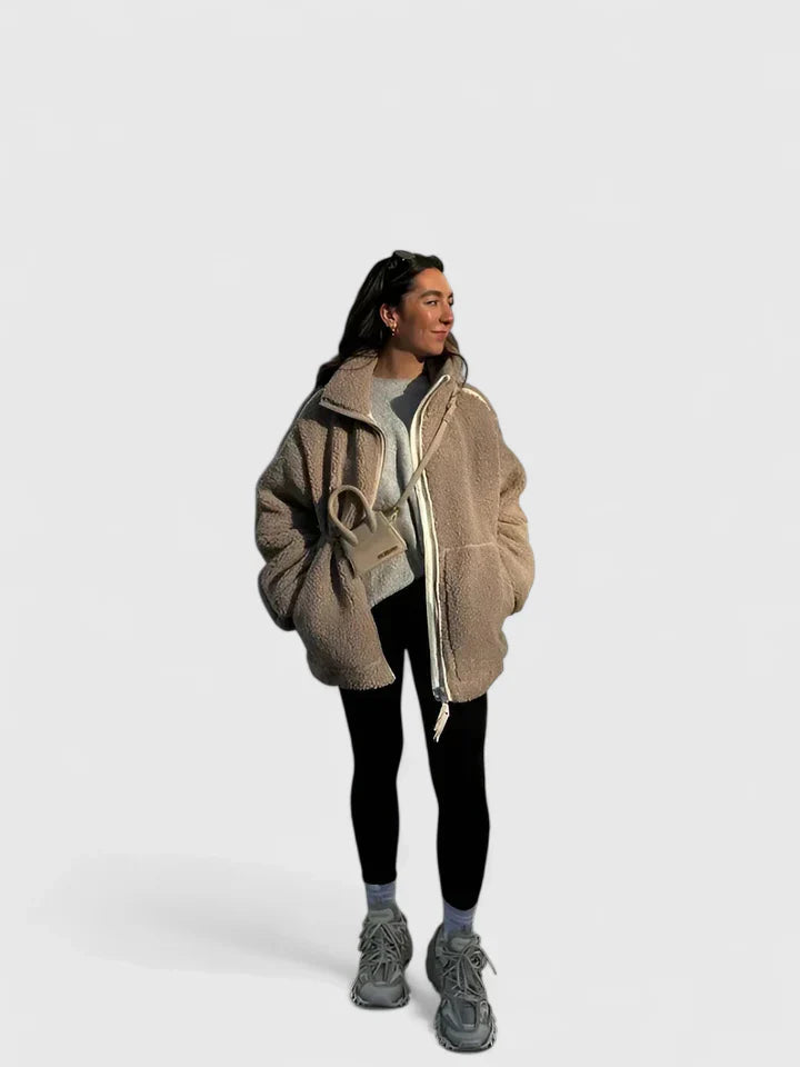 Women's Winter Jacket – Warm Padded Coat with Pockets