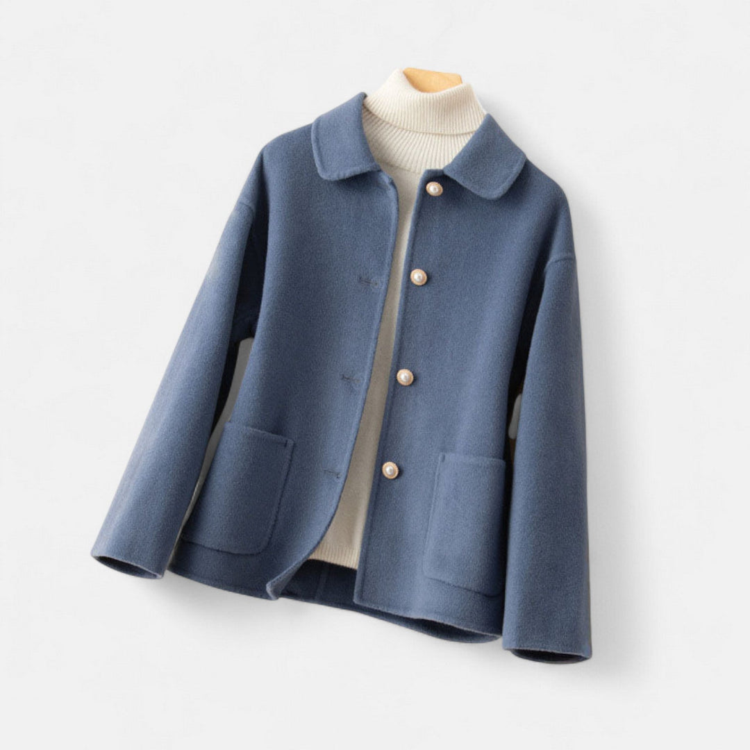 Women's Button-Up Shirt Jacket – Soft Knit Overshirt with Pockets