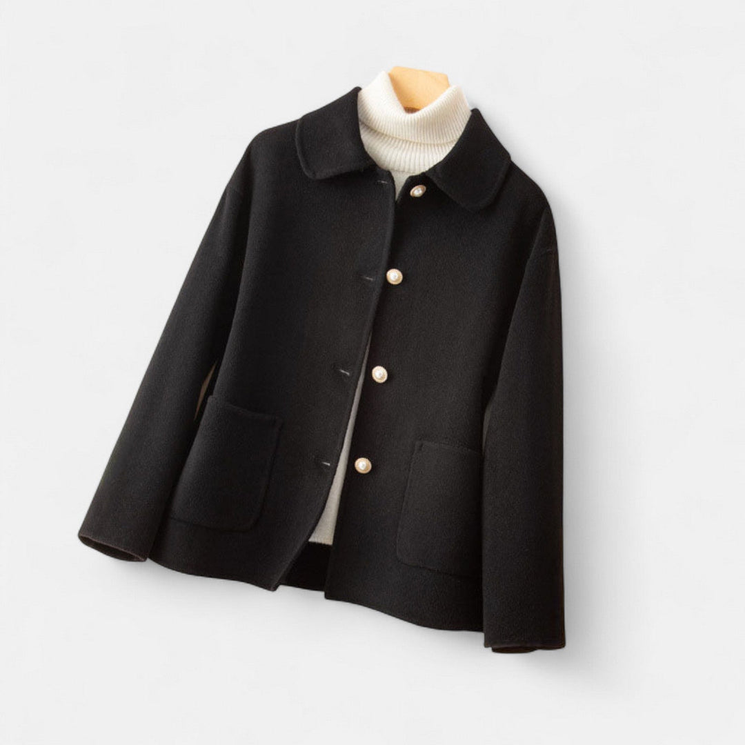 Women's Button-Up Shirt Jacket – Soft Knit Overshirt with Pockets