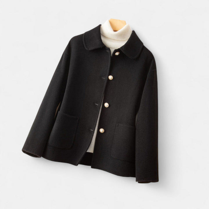 Women's Button-Up Shirt Jacket – Soft Knit Overshirt with Pockets