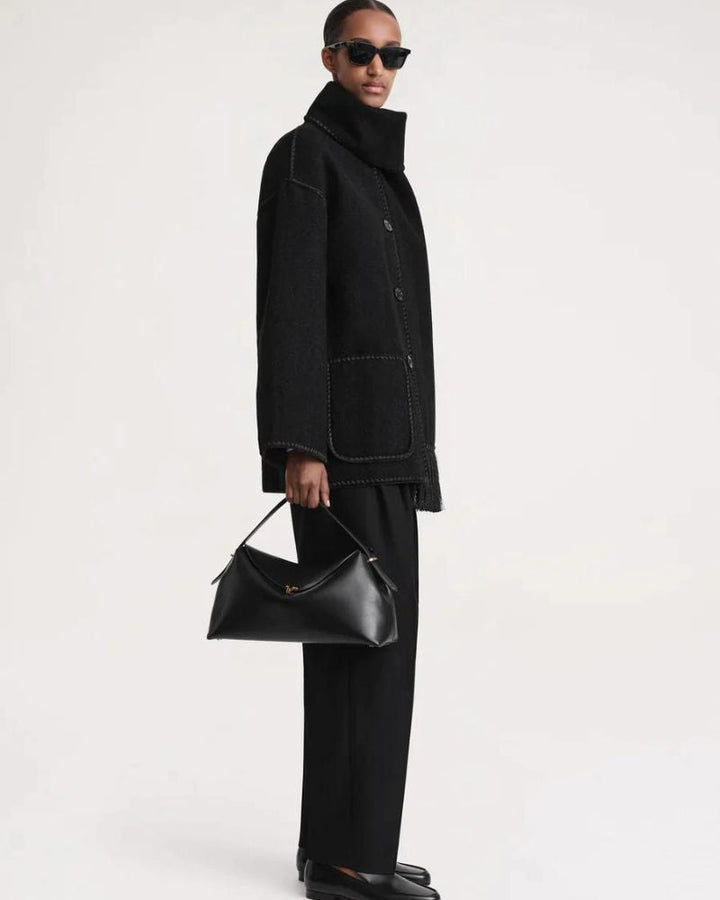 Women's Tailored Blazer Jacket – Fitted Office Coat with Pockets
