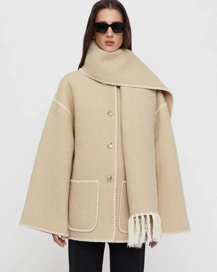 Women's Tailored Blazer Jacket – Fitted Office Coat with Pockets