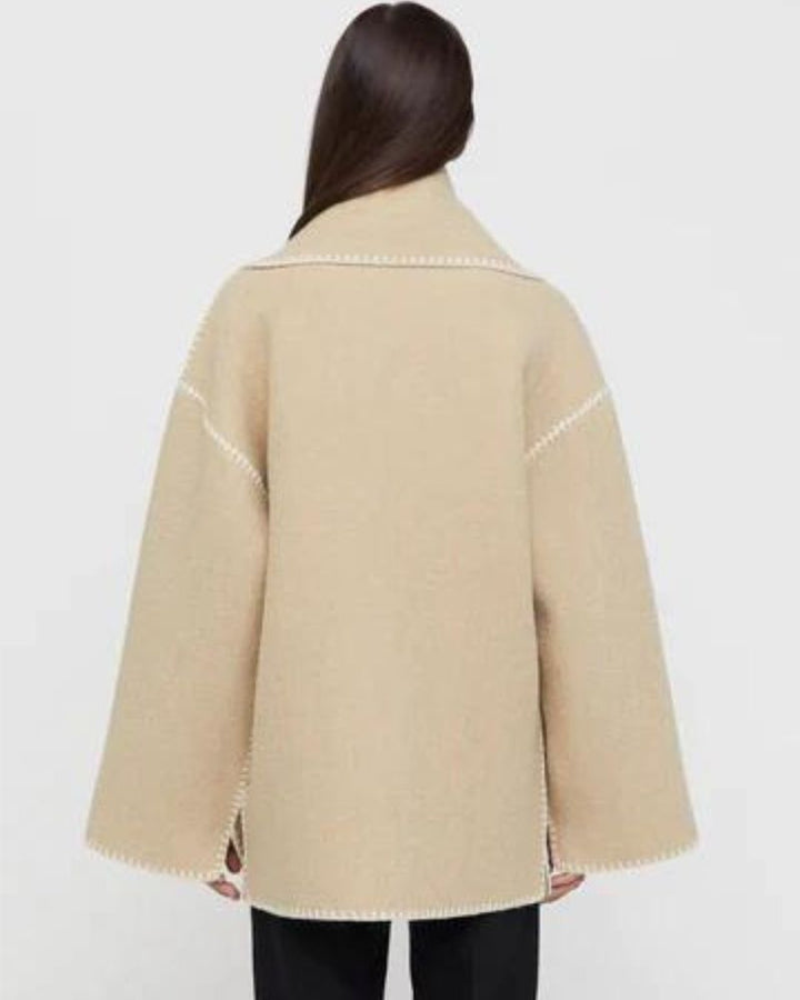 Women's Tailored Blazer Jacket – Fitted Office Coat with Pockets