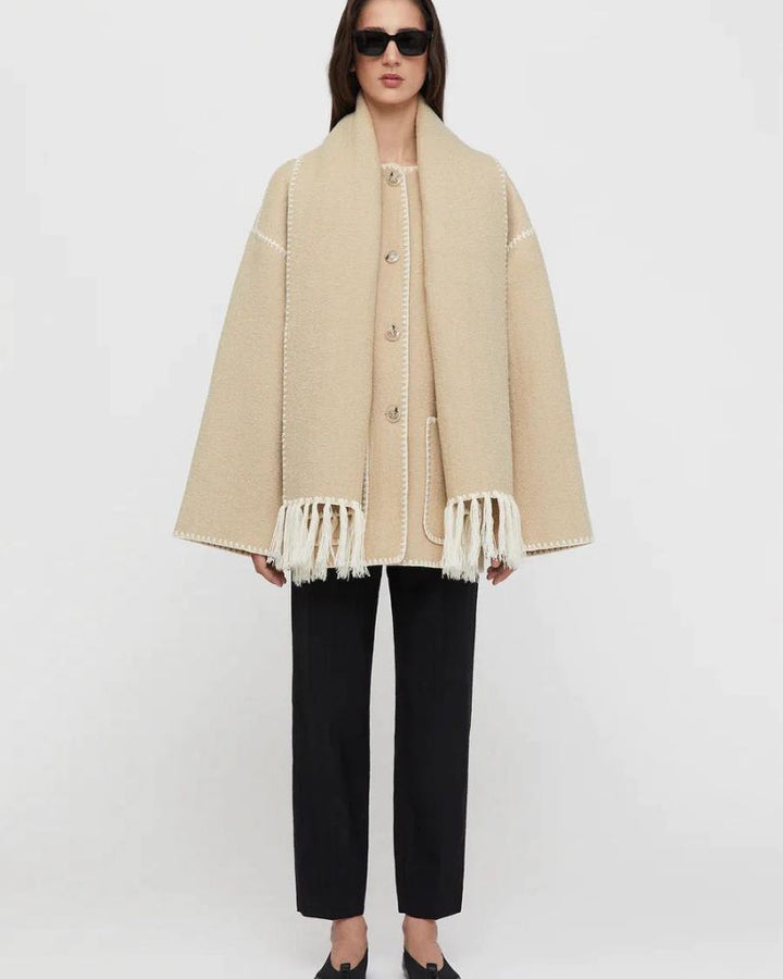 Women's Tailored Blazer Jacket – Fitted Office Coat with Pockets