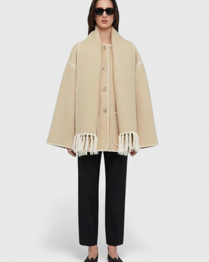 Women's Tailored Blazer Jacket – Fitted Office Coat with Pockets