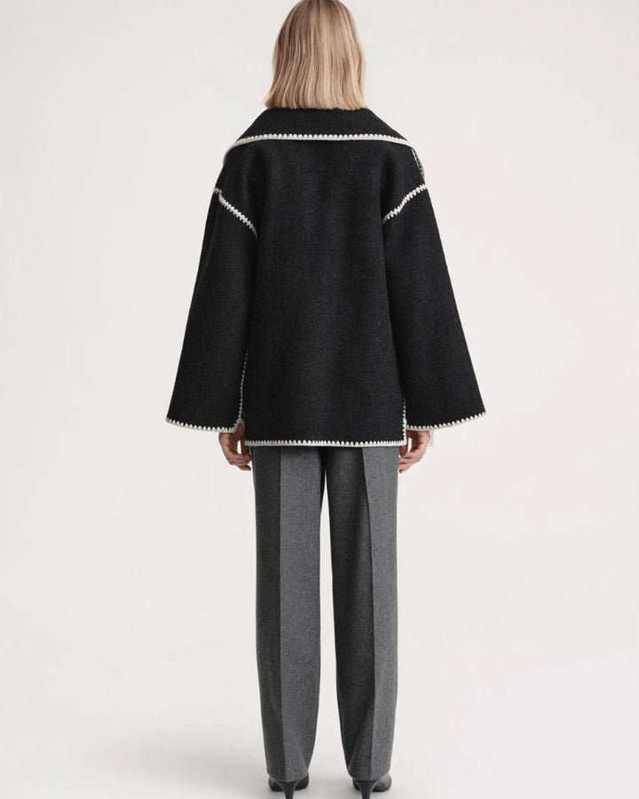 Women's Tailored Blazer Jacket – Fitted Office Coat with Pockets