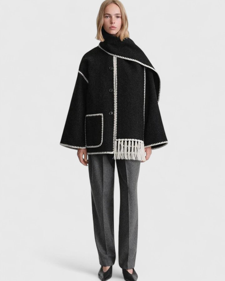 Women's Tailored Blazer Jacket – Fitted Office Coat with Pockets