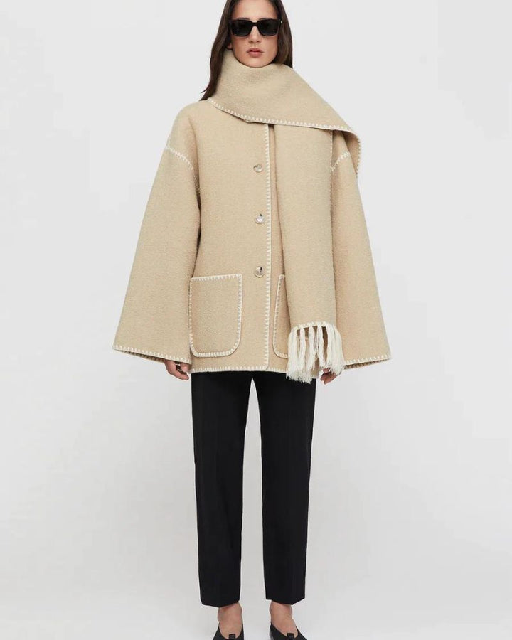 Women's Tailored Blazer Jacket – Fitted Office Coat with Pockets