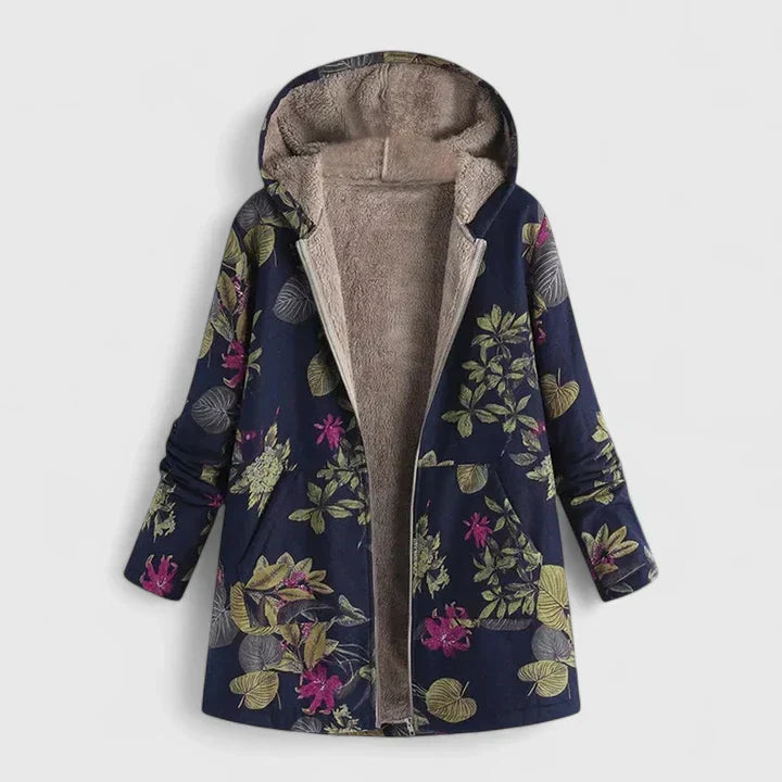 Women's Winter Jacket – Warm Soft-Lined Zip Coat with Pockets
