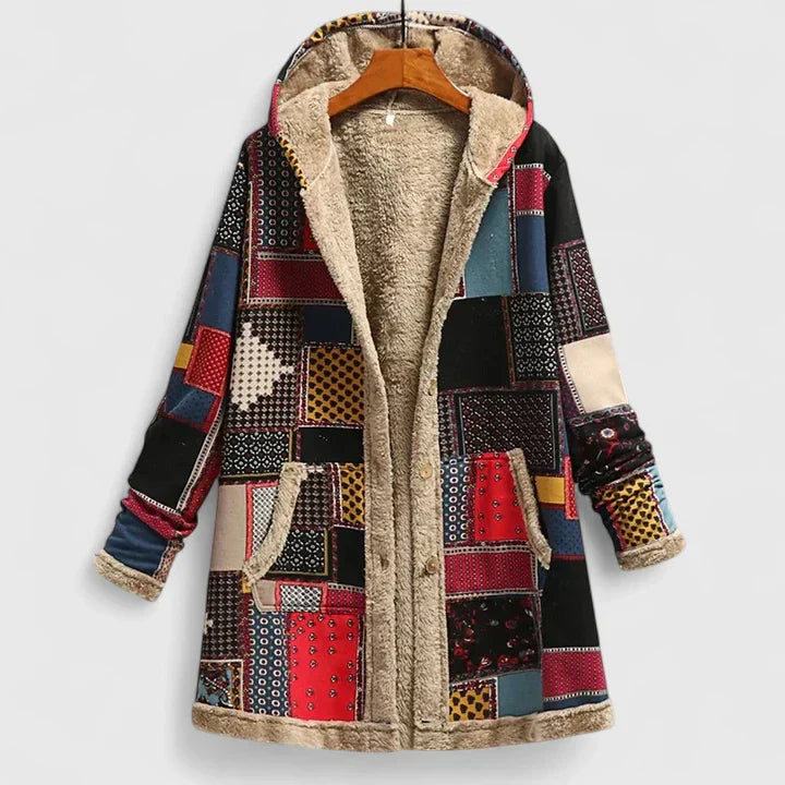 Women's Winter Jacket – Warm Soft-Lined Zip Coat with Pockets