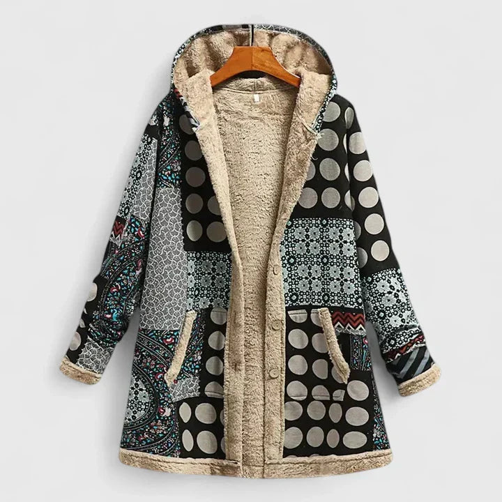 Women's Winter Jacket – Warm Soft-Lined Zip Coat with Pockets