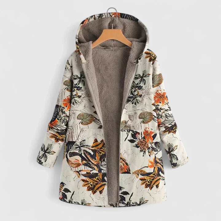 Women's Winter Jacket – Warm Soft-Lined Zip Coat with Pockets