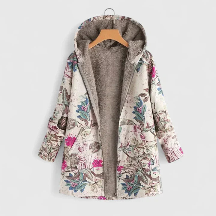 Women's Winter Jacket – Warm Soft-Lined Zip Coat with Pockets