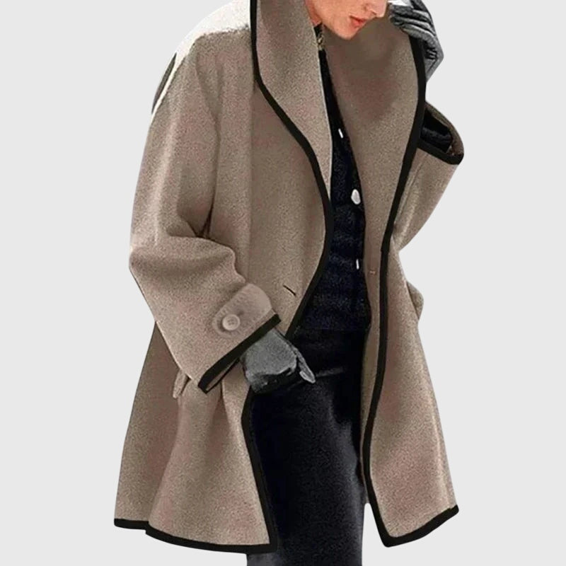 Women's Fleece Jacket – Warm Double-Button Winter Jacket with Pockets
