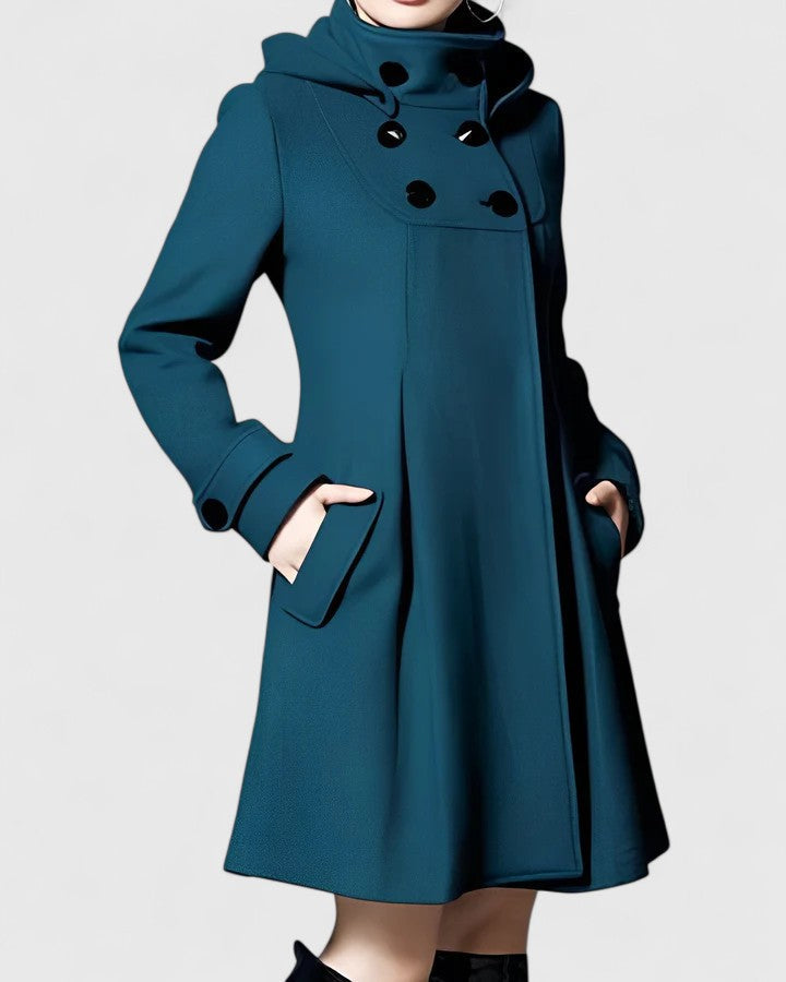 Women's Tailored Jacket – Sleek Fitted Coat with Side Pockets