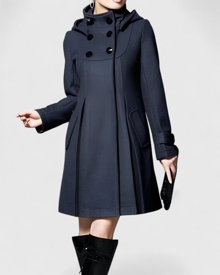 Women's Tailored Jacket – Sleek Fitted Coat with Side Pockets