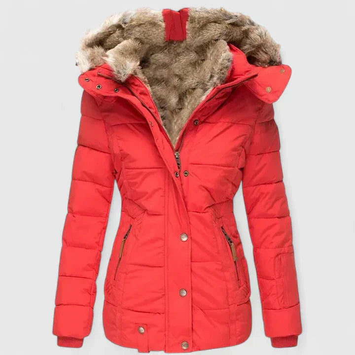 Women's Hooded Winter Coat – Adjustable Hood Long Warm Coat