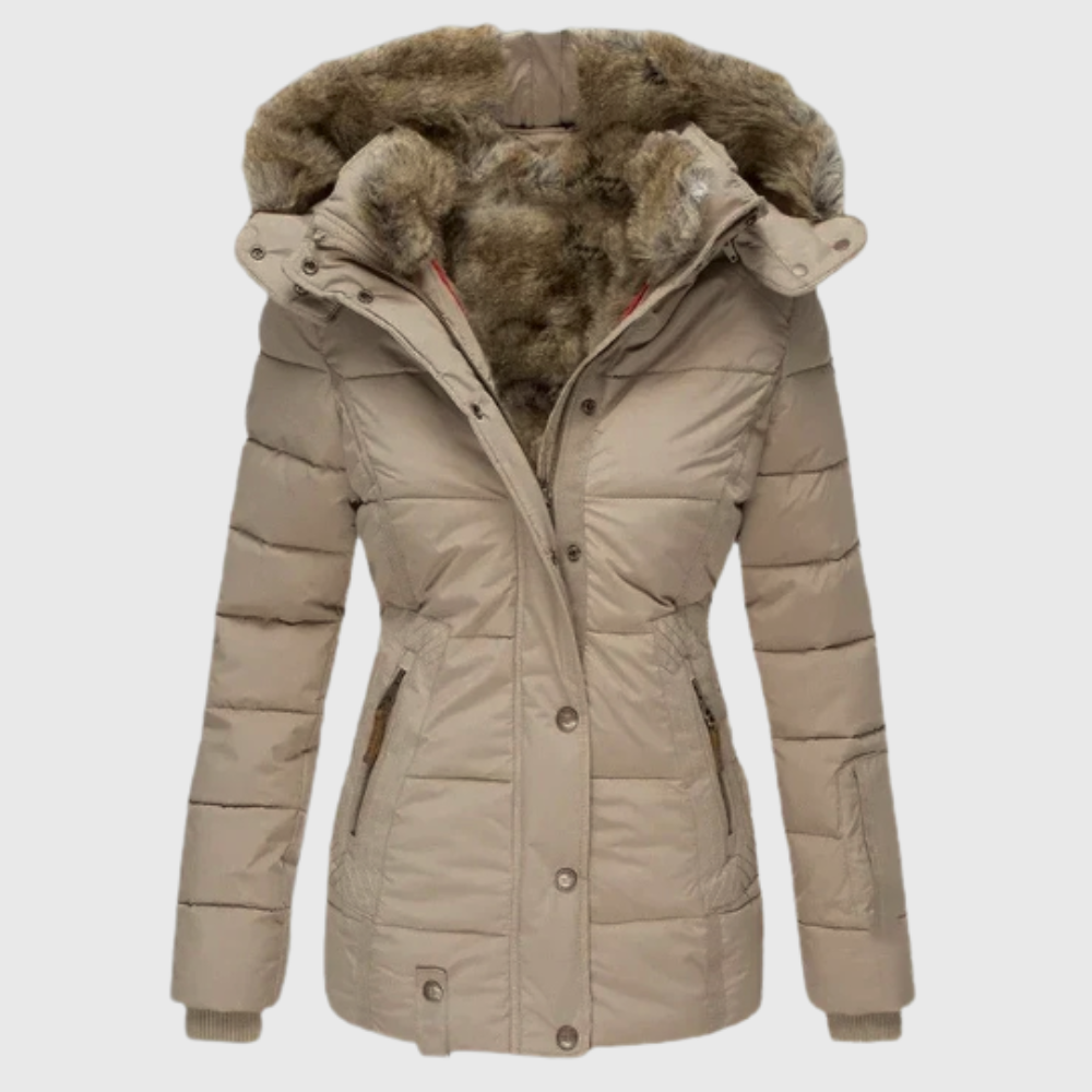Women's Hooded Winter Coat – Adjustable Hood Long Warm Coat