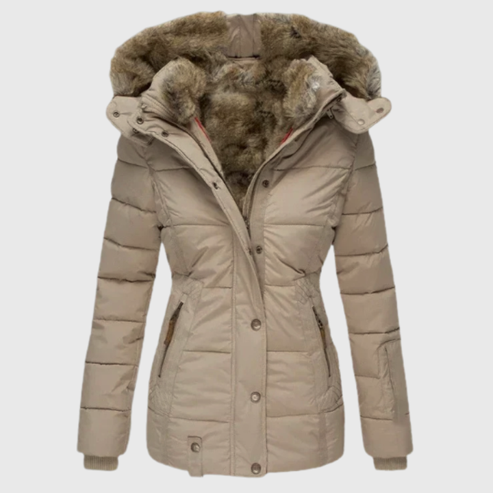 Women's Hooded Winter Coat – Adjustable Hood Long Warm Coat