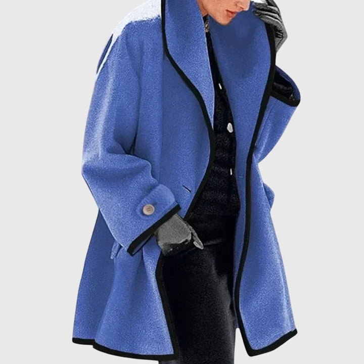 Women's Fleece Jacket – Warm Double-Button Winter Jacket with Pockets